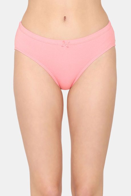 Rosaline Cotton Comfort Medium Rise Full Coverage Hipster Panty (Pack of 3) - Multicolor — image 2